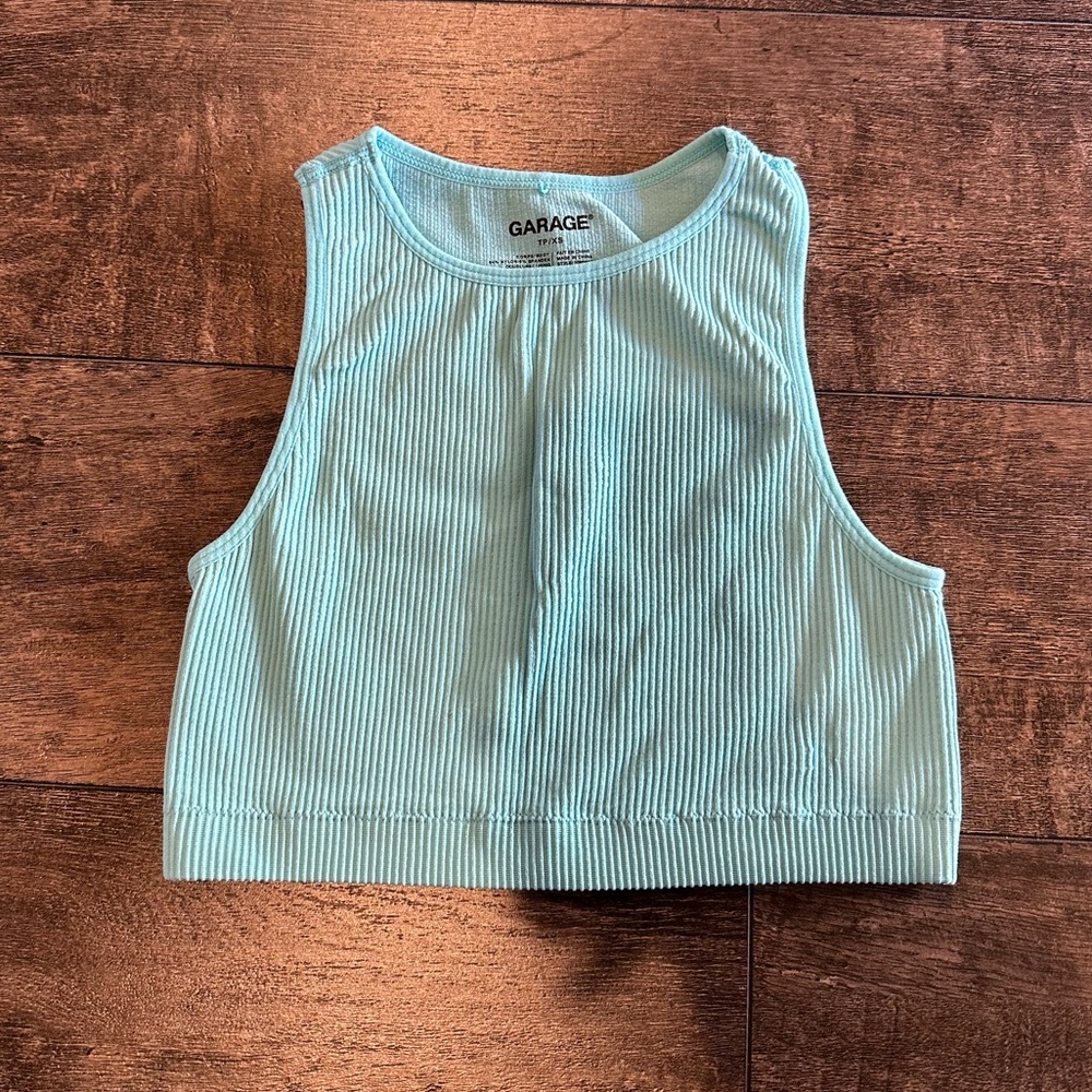 Blue tank